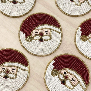 Four Set Handcraft <b>Beaded</b> Embroidery Scorpion <b>Coaster</b> Premium Stylish Fancy Luxury And Unique Statement By Hiba Enterprises - Product Image 4