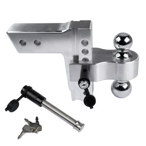 2.5 Inch Receiver 18500LBS Aluminum Trailer Hitch Ball Mount with Locks Fits 18500LBS Hitch Mounts - Product Image 4