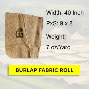 Rouleau de tissu en toile de jute biodégradable de qualité supérieure de 40 pouces de large et 7 oz pour la construction, de Goodman Global Bangladesh - Product Image 2