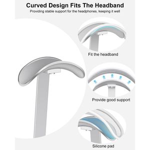 Supporto per Cuffie in Alluminio per AirPods Max, Base Pesante da Scrivania con Supporto Robusto per Cuffie, Accessorio - Product Image 5