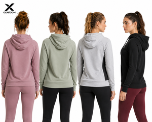 Sudadera Deportiva para Mujer X Sports City, Bordada, de Color Sólido, de Algodón/Poliéster, de Secado Rápido, Transpirable, Informal - Product Image 2