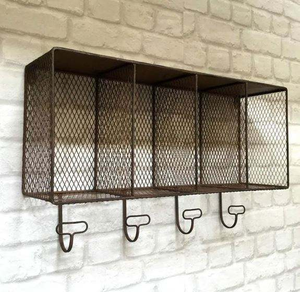 Étagère murale décorative en gros pour la décoration intérieure et la décoration murale avec revêtement en poudre noire au design unique - Product Image 3