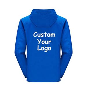 Premium <b>Men</b>’s Waterproof Hooded Windbreaker <b>Jacket</b> Full Zip <b>Lightweight</b> Outdoor Sports <b>Jacket</b> With Adjustable Hood Zipper Pocket - Product Image 3