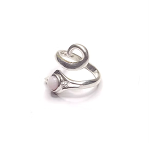 Custom <b>Adjustable</b> 925 <b>Silver</b> Unisex <b>Ring</b> Pink Stone Animal Pattern Trendy Jewelry Everyday Wear - Product Image 4