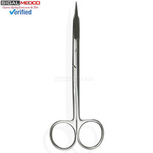 กรรไกรโกลด์แมนฟ็อกซ์ แบบตรง 5 นิ้ว ผลิตจากเหล็กกล้าไร้สนิมคุณภาพสูง สำหรับการผ่าตัดทางทันตกรรม การตัดเนื้อเยื่อ และการตัดไหมเย็บ - Product Image 5