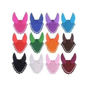 Couvre-oreilles pour chevaux de qualité supérieure, confortables, en tissu haute densité, pour l'équitation, équipement équestre - Product Image 1