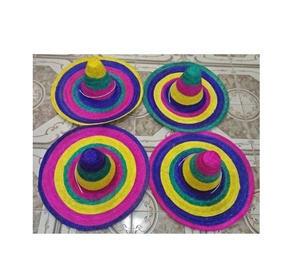 หมวกฟางใช้ได้ทุกเพศงานแฮนด์เมดแบบเวียดนามสำหรับงานเลี้ยงฤดูร้อนงานแต่งงานของตกแต่งบ้านพร้อมพิมพ์โลโก้ตามสั่ง - Product Image 4