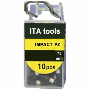 ดอกไขควงอิมแพคแบบโพซิดริฟ ITA Tools Industrial DIY พร้อมปลอกสี ขนาด 1/4 นิ้ว ยาว 75 มม. รับผลิตแบบ OEM/ODM ผลิตในไต้หวัน - Product Image 2