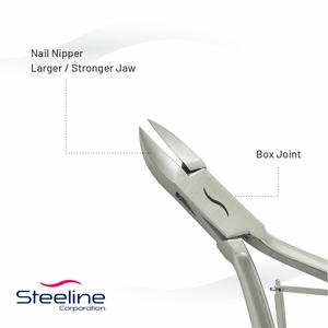 Coupe-ongles professionnel portable en acier inoxydable pour bébé, avec une large ouverture de mâchoire et une lame incurvée pour les ongles des doigts et des orteils - Product Image 3