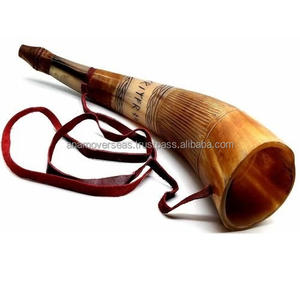 Cuerno Vikingo de Cuerno de Vaca para Tocar |   Corneta de Señales Nórdica Hecha a Mano - Product Image 2