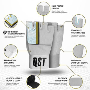 Mitaines d'entraînement professionnelles de luxe de haute qualité et confortables pour le karaté, en coton élastique, pour les arts martiaux, la boxe et le MMA - Product Image 5
