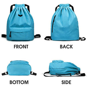 Low Price Custom Logo Printing Sport Drawstring <b>Backpack</b> Bag Sport Gym Bag Draw String Bag For Unisex - Product Image 3