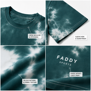 Custom Logo Unisex Oversized Tie Dye T-Shirt Streetwear Vintage Green Acid Wash Cotton Heavyweight Short Sleeve Men Women <b>Tee</b> - Product Image 4