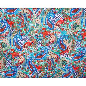 Couvre-lit Kantha imprimé paisley fait main, moderne et tendance, écologique, toutes saisons, double taille, 100% coton biologique - Product Image 1