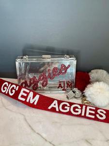 Correa de bolso roja con cuentas para el día del partido, correa larga de aleación y zinc para el hombro con clip de aleación de zinc y tela de poliéster, correa para bolsa de regalo - Product Image 3