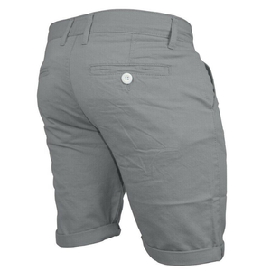 Nuevos Pantalones Cortos Ajustados para Hombre, 100% Algodón Orgánico Elástico, Transpirable, Sostenible, Casual, Slim Fit, con Botones, para Verano - Product Image 2