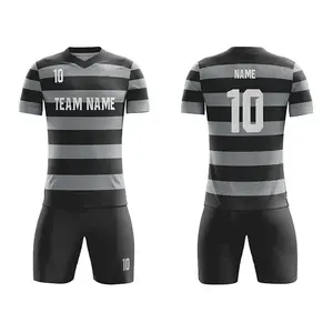 Uniformes de Fútbol al por Mayor, Conjunto de Camiseta y Pantalones Cortos Deportivos Transpirables Personalizados para Equipos Masculinos y Juveniles - Product Image 4