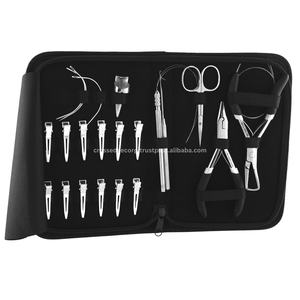 New Wholesale Hair Extension Tools <b>Kit</b> Includes Microbead Closer and Remover Plier Stainless Steel Also Parting Finger for Sale - Product Image 1