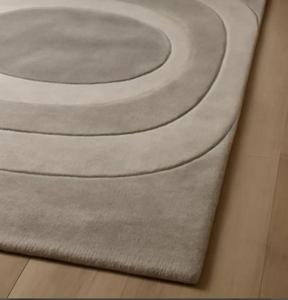 KNOT <b>RUG</b> hand tufted wool high quality hand made eco friendly non slip grey <b>rug</b> for Living room kids hotels office - Product Image 3