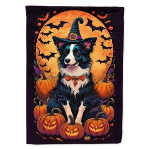 Border Collie Witchy Halloween Garden Flag Multicolor Decorative <b>Yard</b> <b>Lawn</b> <b>Sign</b> for Patio Artwork for <b>Yard</b> Flower Beds Mailbox - Product Image 1