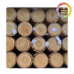 Eco friendly <b>rattan</b> plate placemat natural woven handmade <b>table</b> mat for home <b>dining</b> use - Product Image 2