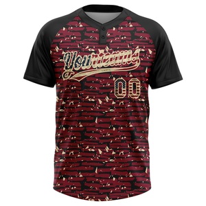 ซื้อเลย! เสื้อซอฟต์บอลแบบกำหนดเอง แห้งเร็ว ชุดกีฬาสำหรับทีม  โลโก้ส่วนตัว ชื่อทีม หมายเลขผู้เล่น ผลิตโดยโรงงาน OEM - Product Image 2