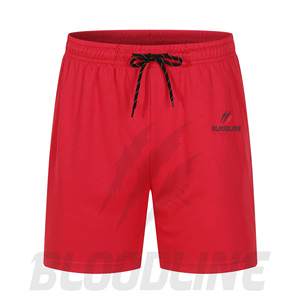 Shorts de sport pour homme BLOODLINE à séchage rapide, taille mi-haute élastique, logo avant, poches zippées, longueur Bermuda, motif camouflage, décontracté - Product Image 5