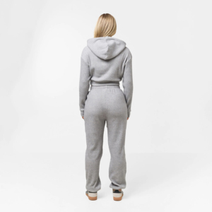 Conjunto de 2 Piezas para Mujer, Sudadera con Capucha y Pantalones Largos, Estilo Holgado, Lavado Ácido, Estampado, 100% Algodón, Ecológico y Transpirable - Product Image 4