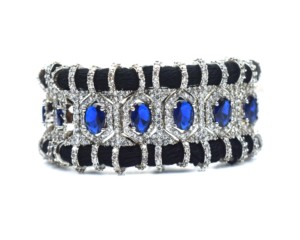 Pulsera Ajustable Ovalada de Plata de Lujo con Diamantes, Diseño Islámico Sameer, para Niños y Hombres, Regalo de Compromiso o Aniversario - Product Image 4