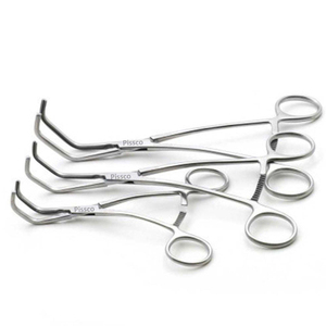 Pinzas tangenciales atraumáticas PISSCO, instrumento quirúrgico tipo Debakey, juego de pinzas atraumáticas de 3 piezas - Product Image 1