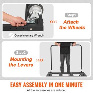 Carrello per Cartongesso Resistente da 1800 LBS con Piattaforma 45.28 X 29.13 e 5 Ruote Girevoli - Product Image 5