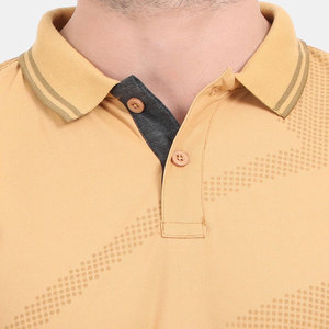 Polo de Manga Corta para Hombre con Logotipo Personalizado, Estampado Geométrico, Tejido de Punto, Corte Regular, Informal, Transpirable, Tela de Poliéster - Product Image 6