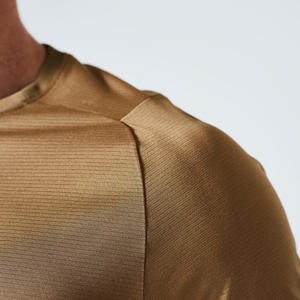 Camiseta de Punto para Hombre, Cuello Redondo, Color Sólido, Manga Corta, Corte Ajustado, Casual, Largo Regular, Secado Rápido, Manga Raglán, Poliéster Jersey - Product Image 5