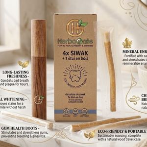 ไม้สีวัก (Siwak/Miswak) แพ็ค 12 ชิ้น ผลิตภัณฑ์ทำความสะอาดช่องปากจากธรรมชาติ พร้อมคุณประโยชน์การทำความสะอาดแบบดั้งเดิม เพื่อลมหายใจสดชื่น ฟันสุขภาพดี - Product Image 6