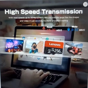 Tarjeta de memoria Lenovo de alta velocidad, 64GB, 512GB, tarjeta Micro SD de 256GB, tarjeta Flash TF Clase 10 para teléfono, tableta, UAV, nueva - Product Image 2