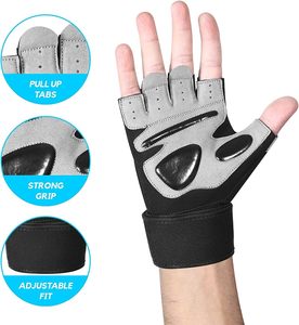 Gants de fitness respirants avec support de poignet rembourré, protection supplémentaire de la paume, pour le cyclisme, l'entraînement en suspension et les tractions - Product Image 3