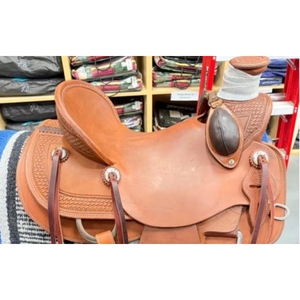 Selle de cheval en cuir de vachette de qualité supérieure, faite à la main, style western, fabrication OEM sur mesure, vente en gros - Product Image 2