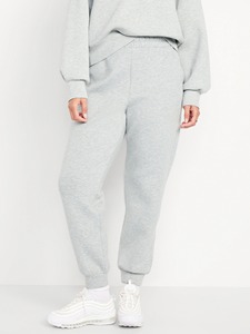 Pantalon de jogging pour femme, taille haute élastique, en molleton décontracté, couleur unie, coupe ample, pour le sport et la détente - Product Image 6