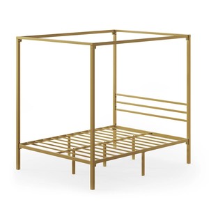 HUY GIA Gold Metal Canopy Platform <b>Bed</b> <b>Frame</b> Modern King/<b>Queen</b> <b>Size</b> Storage Saving Durable Bedroom Furniture Made in Binh Duong - Product Image 5