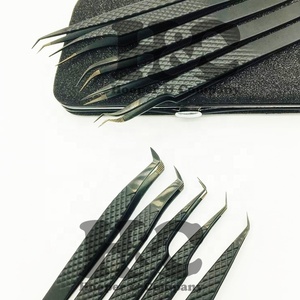 Nouveau noir pince à épiler Plasma pointe diamant durable Extension de cils pince à épiler fibre pointe vison personnalisé fibre pointe pince à épiler Logo - Product Image 2