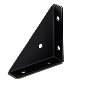Support d'angle à trois côtés épaissi, support d'angle droit à 90 degrés en forme de L en fer pour supports de meuble, de lit et d'étagère, connecteurs - Product Image 3