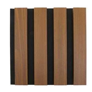 Panneaux muraux acoustiques modernes en bois à lattes avec couche absorbante pour une décoration et un revêtement muraux intérieurs élégants - Product Image 2
