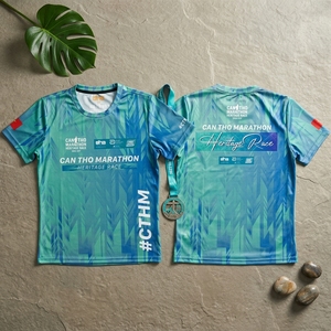 T-shirt de course sublimé personnalisé pour le marathon Can Tho Heritage Race – Vêtement de sport léger pour la course Cantho - Product Image 2