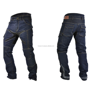 Black Denim <b>Pant</b> Men High Quality <b>Padding</b> Protective Winter Motorcycle Biker Jean for Lining Breathable Ripped Jeans OEM - Product Image 2