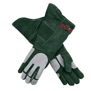 Impact Resistant Welding Leather Gloves <b>Heat</b> Resistant Long Sleeve Cowhide Split Leather Safety Protection Gloves - Product Image 3