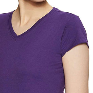 Camiseta de Color Sólido para Mujer, Fabricada en Pakistán, la Más Vendida, con Logotipo Personalizado, 100% Algodón, Transpirable, de Secado Rápido, para Verano, Informal - Product Image 4