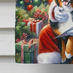 Large Multicolor Polyester House Flag for Greater for Swiss <b>Mountain</b> Dog Santa Claus Porch Sleeve Pole Decorative Yard Banner - Product Image 4