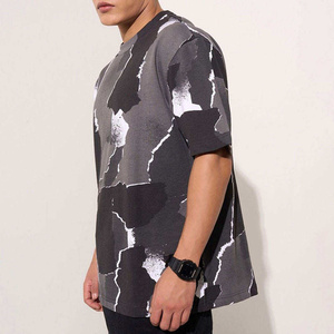 Camisetas de Algodón 100% Orgánico para Hombre, Personalizadas, Extra Grandes, Lisas, Estampadas, Estilo Vintage, Venta al Por Mayor - Product Image 5