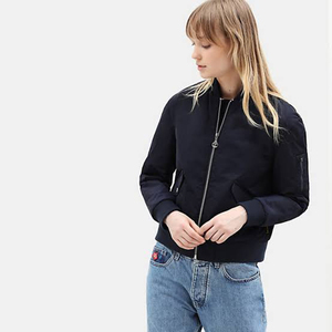 <b>Womens</b> Lightweight Bomber <b>Jacket</b> Fashionable Casual <b>Jacket</b> with Ribbed Cuffs for <b>Spring</b> Fall Outdoor Wear - Product Image 3