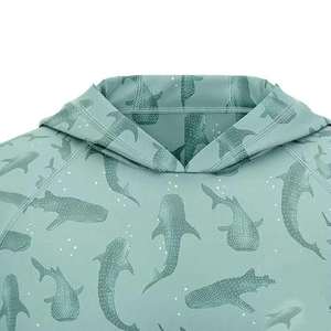 Servicio de Impresión por Sublimación OEM ODM, Diseño Personalizado, Ropa Deportiva de Poliéster y Elastano para Exteriores, Camisetas con Capucha para Pesca - Product Image 4